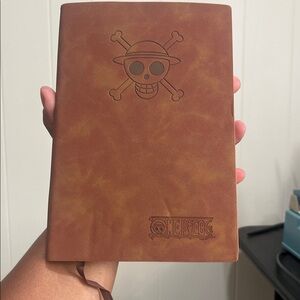 Brown Skull and Crossbones Notebook